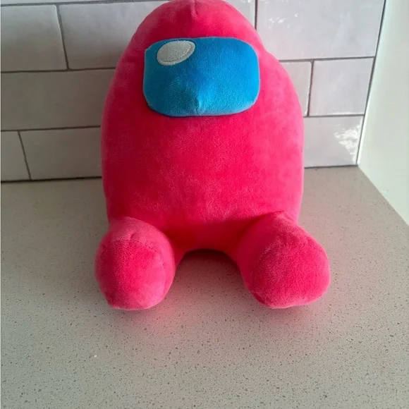 Toikido Among Us Pink Stuffed Plush 12" New - Picture 5 of 6